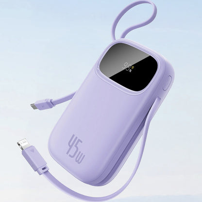 Ekstern batteri Baseus EnerFill FC31 Qpow 3, 10000mAh, 45W, QC + PD, 1 x Lightning - 1 x USB-A - 2 x USB-C, Svart E0028C00