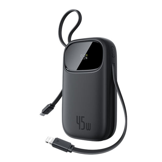 Ekstern batteri Baseus EnerFill FC31 Qpow 3, 20000mAh, 45W, QC + PD, 1 x Lightning - 1 x USB-A - 2 x USB-C, Svart E0028D00
