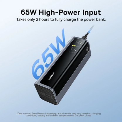 Ekstern Batteri Baseus EnerGeek GP12, 20800mAh, 145W, QC + PD, 2 x USB-A - 2 x USB-C, Grå P10082109813-00