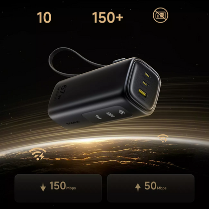 Baseus EnerGeek GX11 Ekstern Batteri, 20000mAh, 67W, QC + PD, 1 x USB-A - 2 x USB-C, Svart E0025701