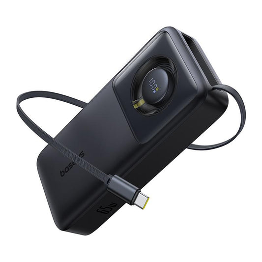 Ekstern batteri Baseus Free2Pull, 20000mAh, 65W, PD, 1 x USB-C, Svart P10073700123-00