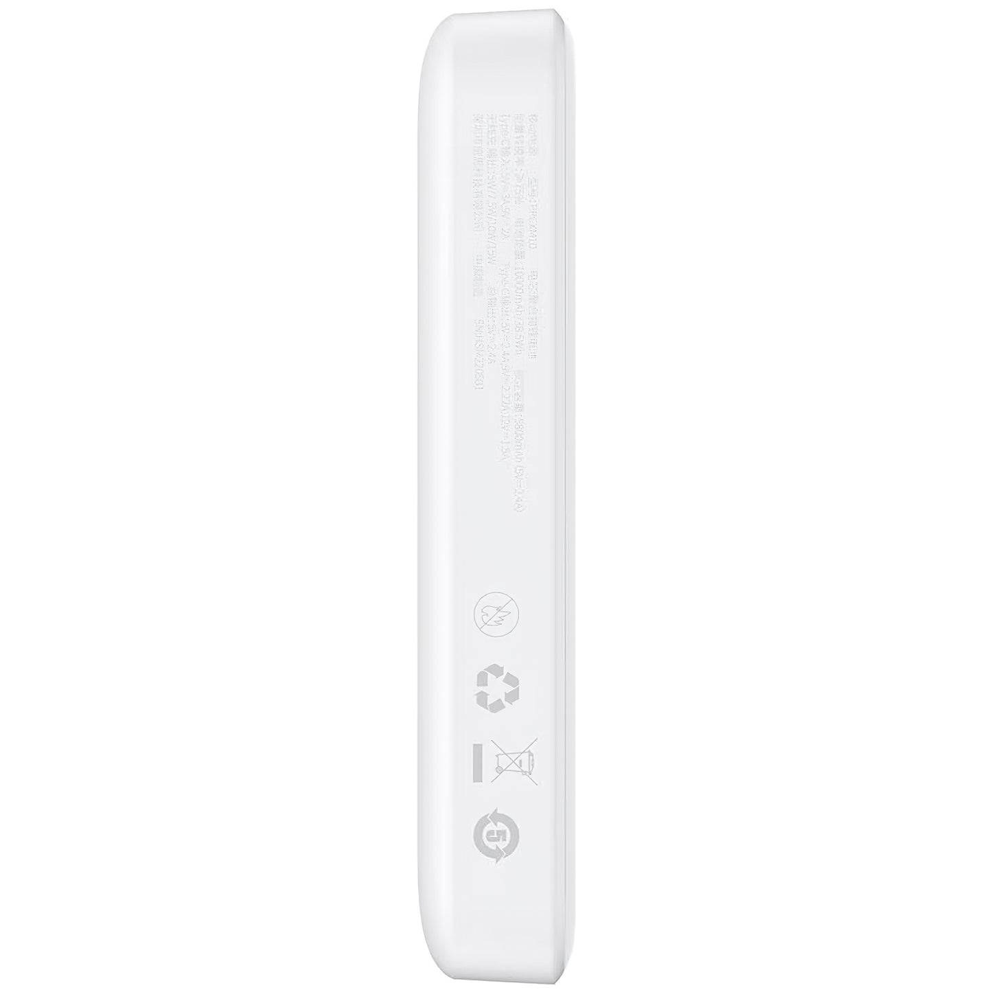 Ekstern batteri Baseus Magnetic Mini, 10000mAh, 20W, PD + FQI, 1 x USB-C, Hvit P10059001223-00