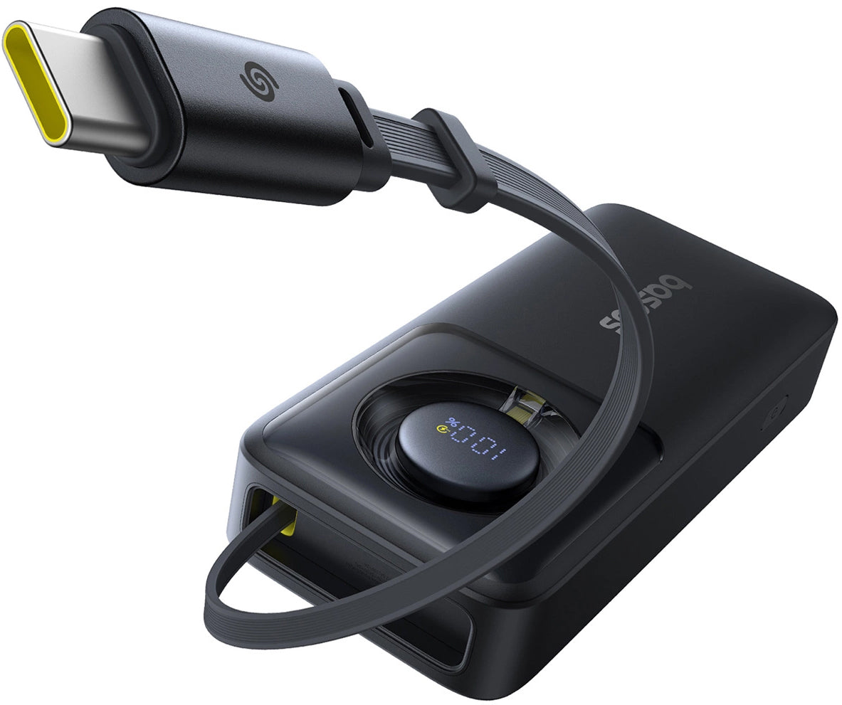 Ekstern batteri Baseus OS Free2Pull, 10000mAh, 30W, PD, 2 x USB-C, Svart P10073701123-00