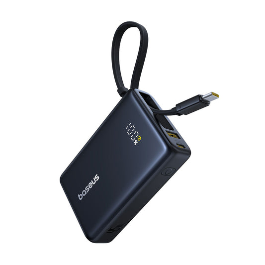 Ekstern batteri Baseus PicoGo, 10000mAh, 45W, QC + PD, 1 x USB-A - 2 x USB-C, Svart P10076803123-00