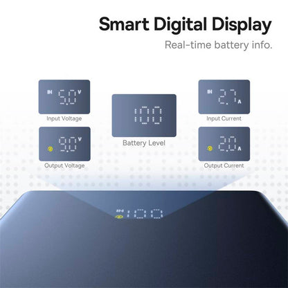 Ekstern batteri Baseus PicoGo, 10000mAh, 20W, QC + PD, 1 x USB-A - 2 x USB-C, Svart P10076801123-00