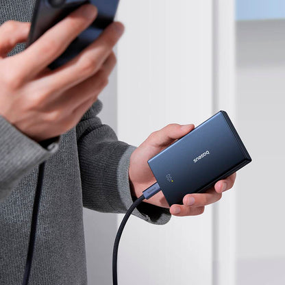 Ekstern batteri Baseus PicoGo, 10000mAh, 20W, QC + PD, 1 x USB-A - 2 x USB-C, Svart P10076801123-00