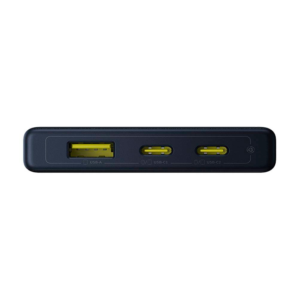 Ekstern batteri Baseus PicoGo, 10000mAh, 20W, QC + PD, 1 x USB-A - 2 x USB-C, Svart P10076801123-00