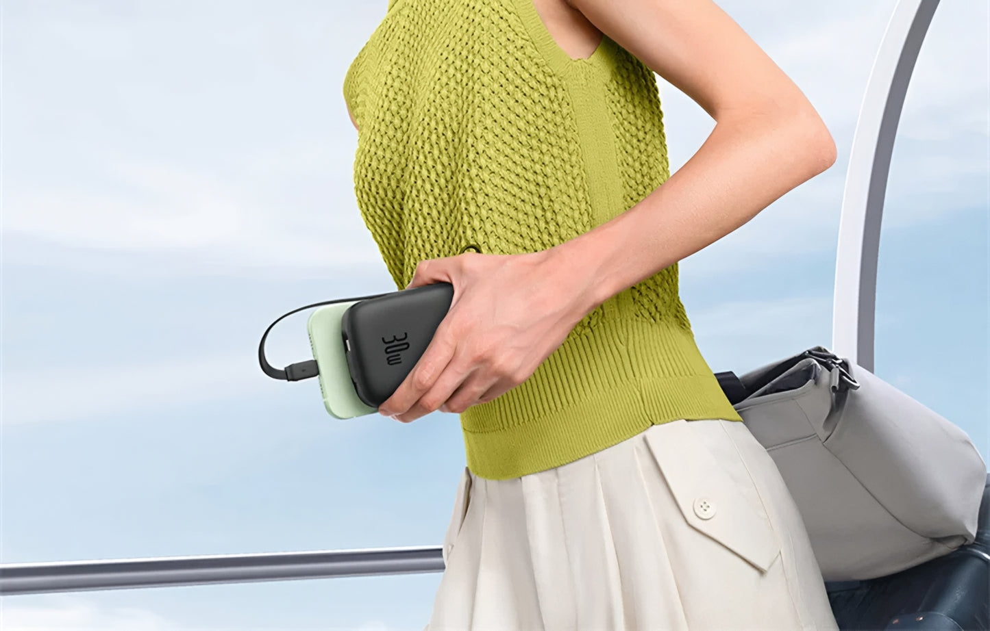 Ekstern batteri Baseus Qpow2, 20000mAh, 30W, QC + PD, 1 x USB-A - 3 x USB-C, Svart P10055009113-00