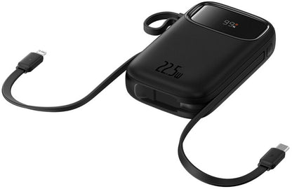 Ekstern batteri Baseus Qpow2, 10000mAh, 22.5W, QC + PD, 1 x Lightning - 1 x USB-A - 2 x USB-C, Svart P10055003113-00