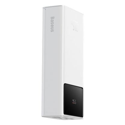 Ekstern batteri Baseus Star Lord, 30000mAh, 22,5W, QC + PD, 1 x USB-C - 2 x USB-A, Hvit PPXJ080102