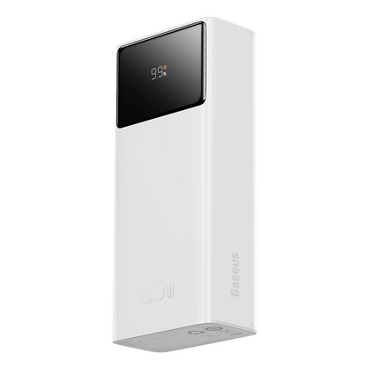Ekstern batteri Baseus Star Lord, 30000mAh, 22,5W, QC + PD, 1 x USB-C - 2 x USB-A, Hvit PPXJ080102