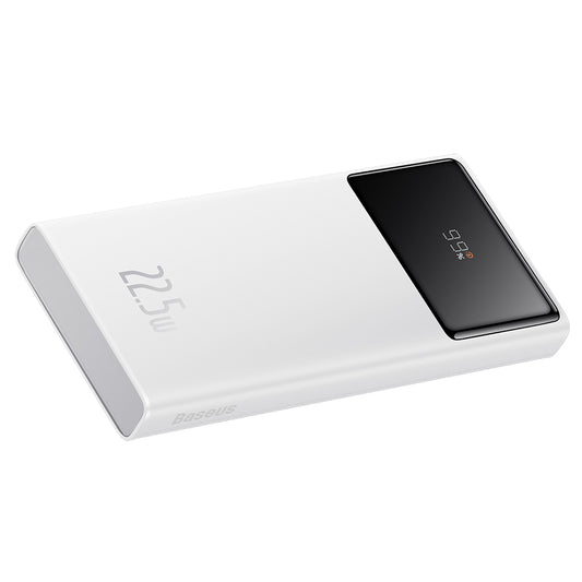 Ekstern batteri Baseus Star Lord, 10000mAh, 22.5W, QC + PD, 1 x USB-C - 2 x USB-A, Hvit PPXJ100002