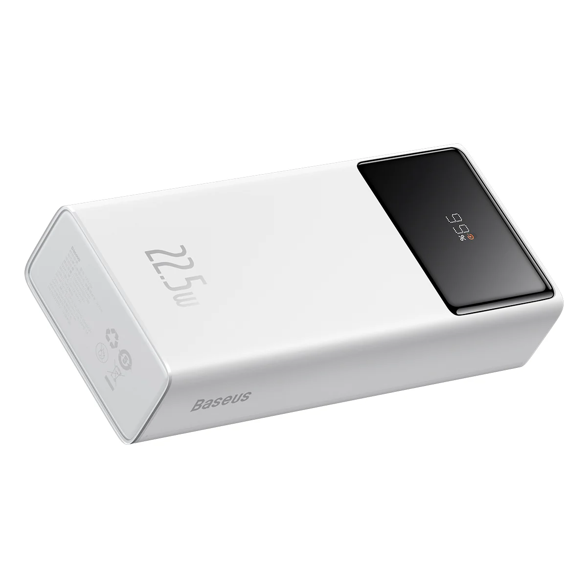 Ekstern batteri Baseus Star Lord, 30000mAh, 22,5W, QC + PD, 1 x USB-C - 2 x USB-A, Hvit PPXJ080102