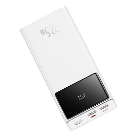Ekstern batteri Baseus Star Lord, 20000mAh, 22.5W, QC + PD, 1 x USB-C - 2 x USB-A, Hvit PPXJ080002
