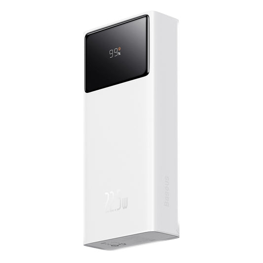 Ekstern batteri Baseus Star Lord, 20000mAh, 22.5W, QC + PD, 1 x USB-C - 2 x USB-A, Hvit PPXJ080002