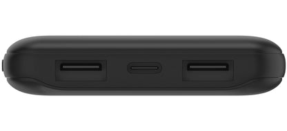 Belkin BoostCharge Ekstern Batteri, 10000mAh, 15W, 1 x USB-C - 2 x USB-A, Svart BPB011btBK