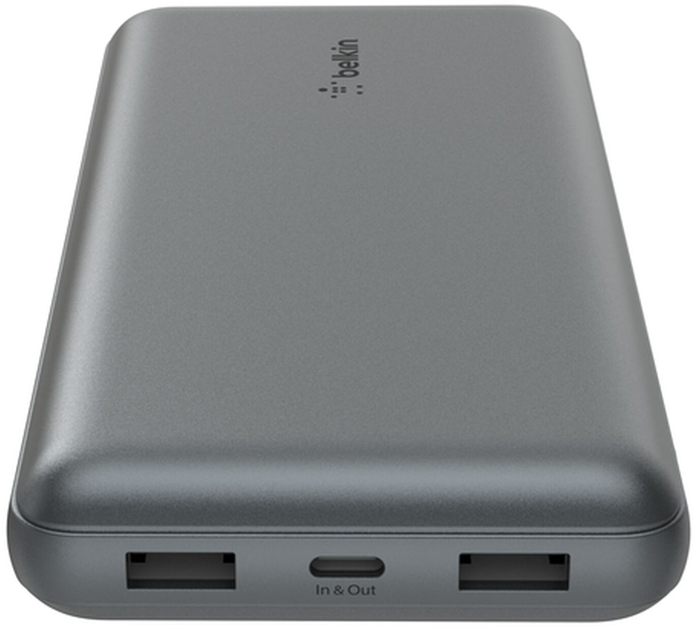 Belkin BoostCharge Pro Ekstern Batteri, 20000mAh, 15W, 1 x USB-C - 2 x USB-A, Grå BPB012btGY