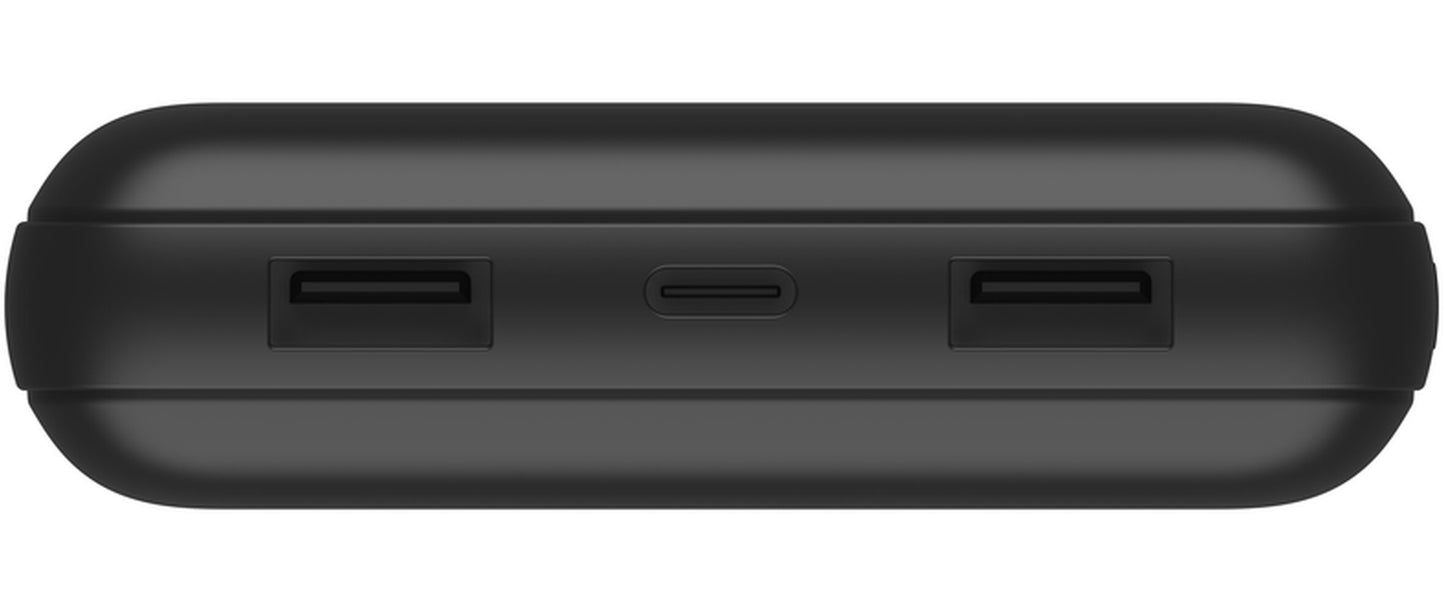 Belkin BoostCharge Pro Ekstern Batteri, 20000mAh, 15W, 1 x USB-C - 2 x USB-A, Svart BPB012btBK