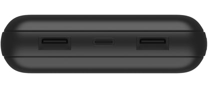 Belkin BoostCharge Pro Ekstern Batteri, 20000mAh, 15W, 1 x USB-C - 2 x USB-A, Svart BPB012btBK