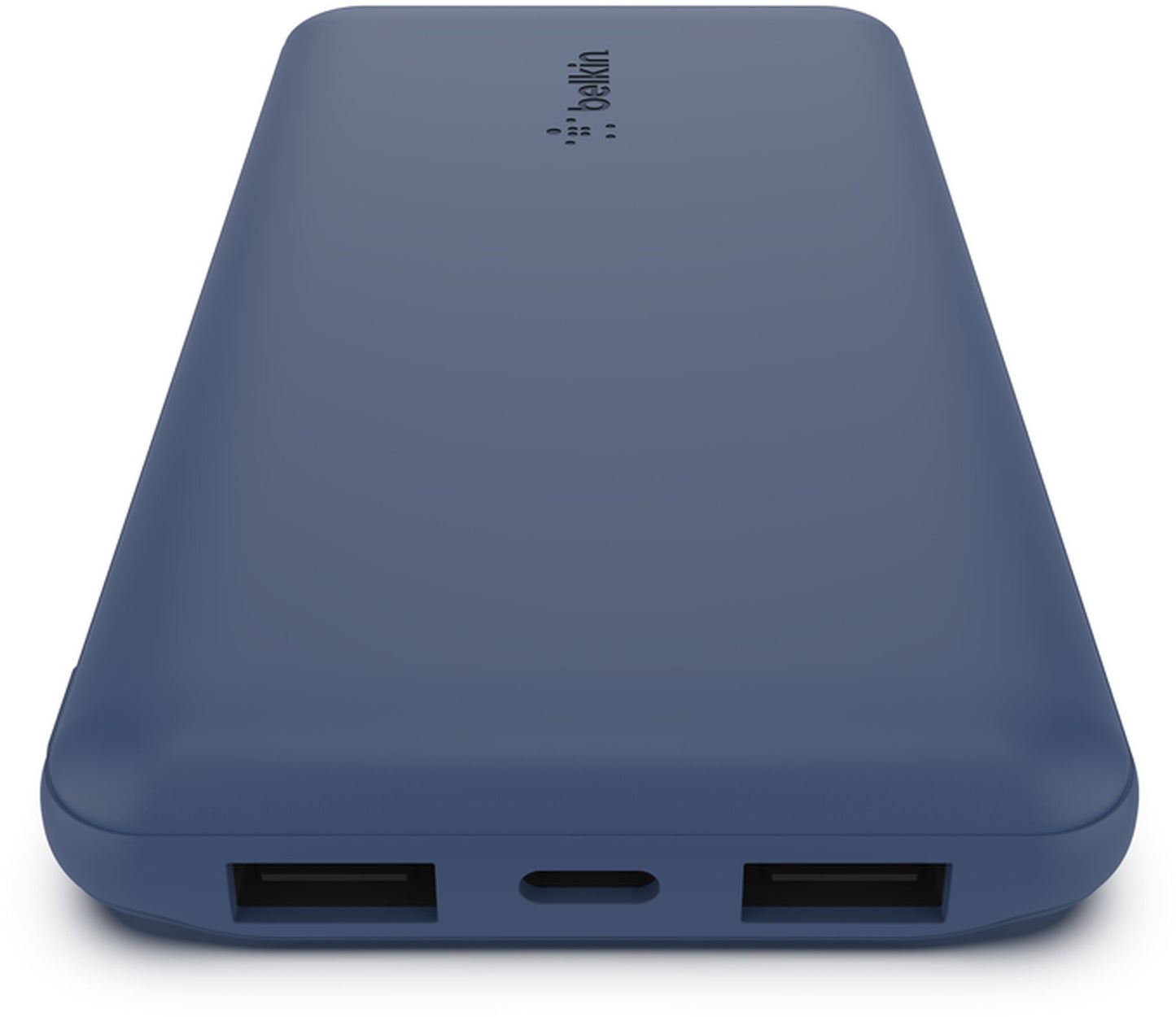 Belkin BoostCharge Ekstern Batteri, 10000mAh, 15W, 1 x USB-C - 2 x USB-A, Marineblå BPB011btBL
