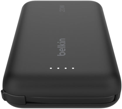 Belkin BoostCharge Ekstern Batteri, 10000mAh, 20W, PD, 2 x USB-C, Svart BPB021hqBK