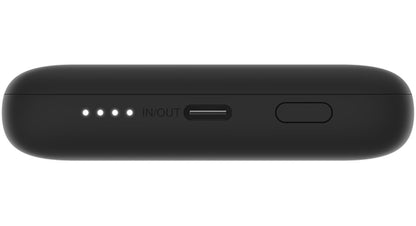 Belkin BoostCharge Plus Ekstern Batteri, 10000mAh, 23W, QC + PD, 1 x Lightning - 2 x USB-C, Svart BPB006btBLK