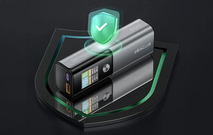 Ekstern batteri BlitzWolf BW-P23, 14000mAh, 100W, QC + PD, 1 x USB-A - 1 x USB-C, Grå