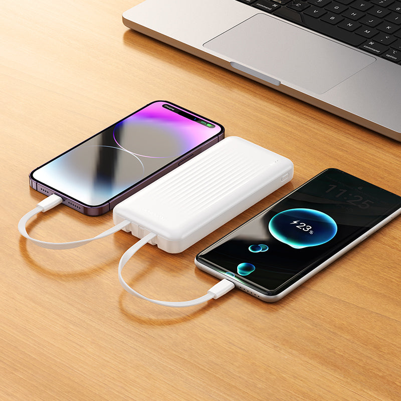 Ekstern Batteri Borofone BJ79 Clever, 10000mAh, 10W, 1 x Lightning - 1 x USB-A - 1 x USB-C, Svart