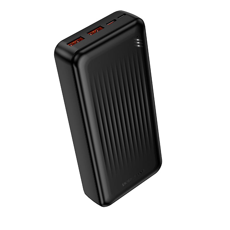 Ekstern batteri Borofone BJ80A Clever, 20000mAh, 22.5W, QC + PD, 1 x USB-C - 2 x USB-A, Svart