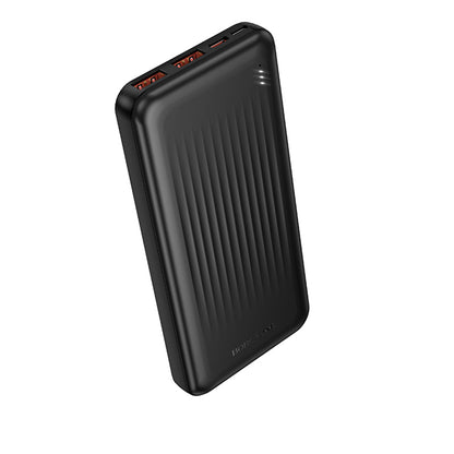 Ekstern Batteri Borofone BJ80A Clever, 10000mAh, 22.5W, QC + PD, 1 x USB-C - 2 x USB-A, Svart
