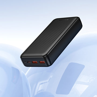 Ekstern batteri Borofone BJ80A Clever, 20000mAh, 22.5W, QC + PD, 1 x USB-C - 2 x USB-A, Svart