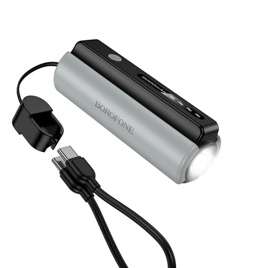 Borofone BJ87 Star Ekstern Batteri, 5000mAh, 10W, 1 x USB-C, Grå