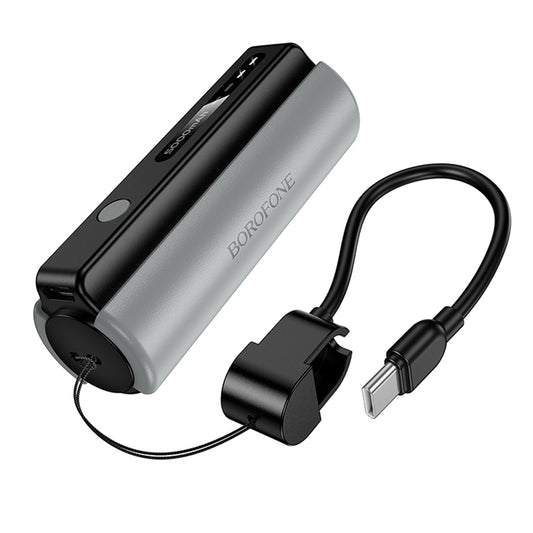 Borofone BJ87 Star Ekstern Batteri, 5000mAh, 10W, 1 x USB-C, Grå