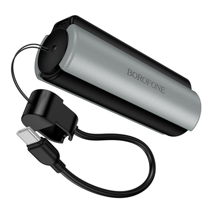 Borofone BJ87 Star Ekstern Batteri, 5000mAh, 10W, 1 x USB-C, Grå