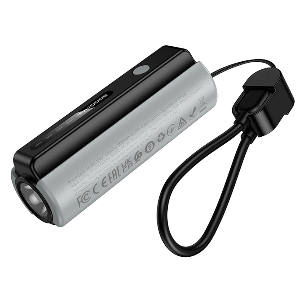 Borofone BJ87 Star Ekstern Batteri, 5000mAh, 10W, 1 x USB-C, Grå