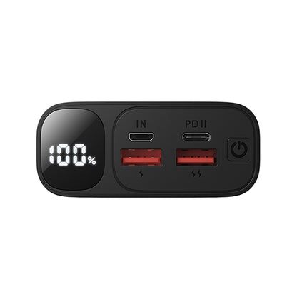 Ekstern Batteri BWOO BO-P44, 20000mAh, 22.5W, QC + PD, 1 x USB-C - 2 x USB-A, Svart