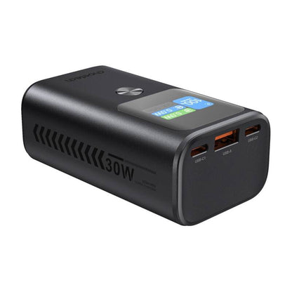 Ekstern batteri Choetech B701, 10000mAh, 30W, QC + PD, 1 x USB-A - 2 x USB-C, Svart