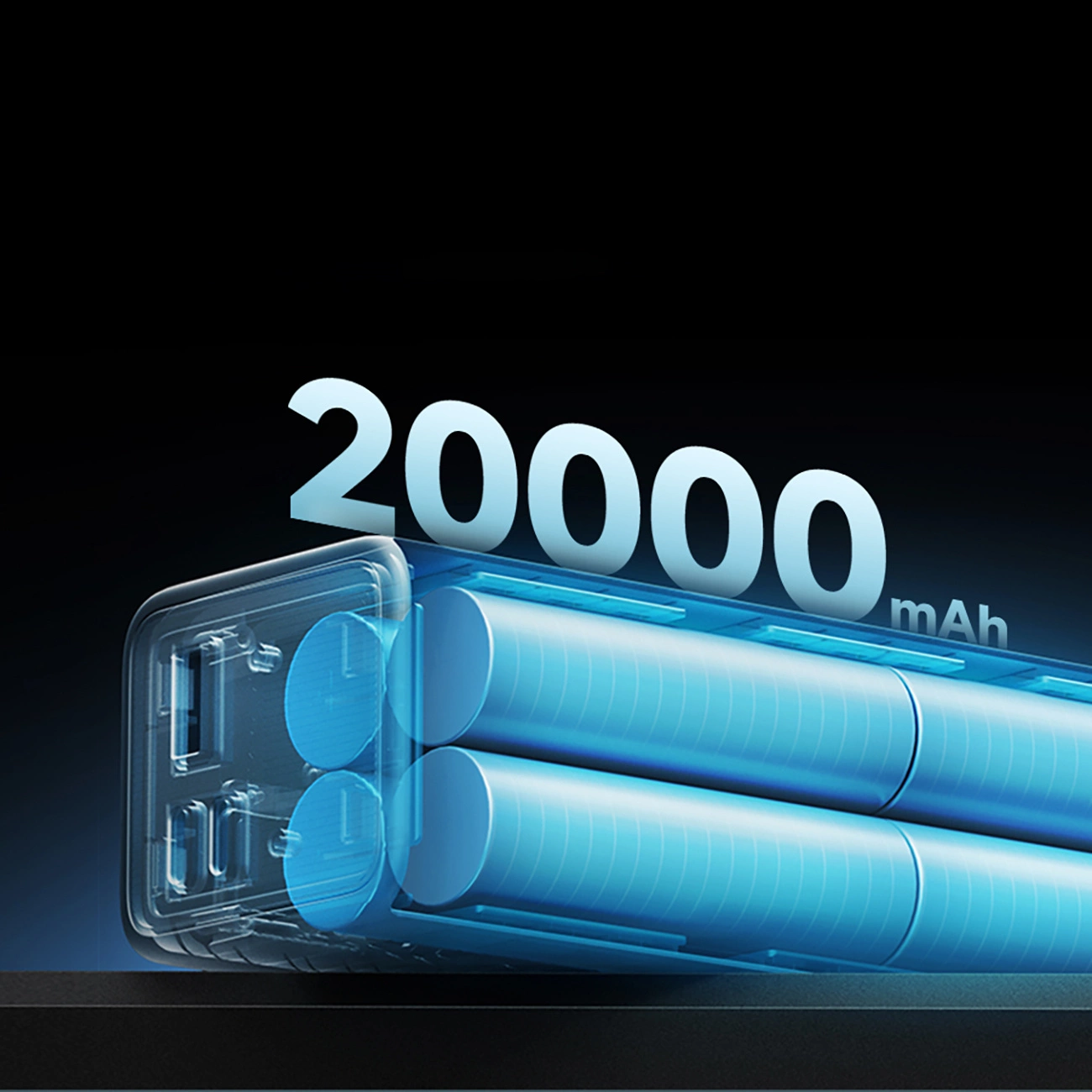 Ekstern Batteri Cuktech, 20000mAh, 100W, QC + PD, 1 x USB-A - 2 x USB-C, Grå CUKP200XGLGR