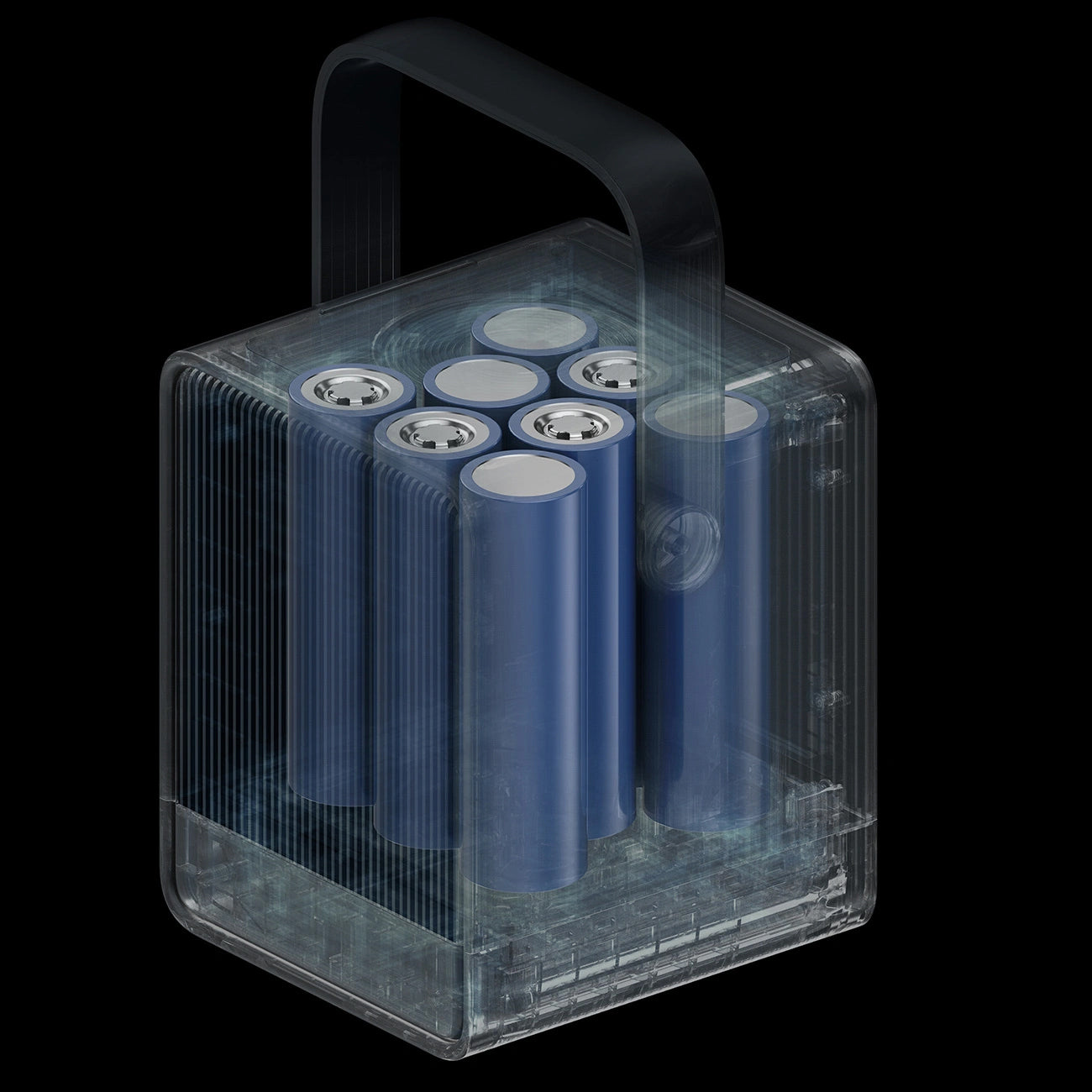 Cuktech Ekstern Batteri, 40000mAh, 300W, QC + PD + FQI, 1 x QI - 2 x USB-A - 2 x USB-C, Svart