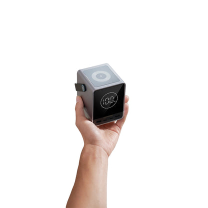 Cuktech Ekstern Batteri, 40000mAh, 300W, QC + PD + FQI, 1 x QI - 2 x USB-A - 2 x USB-C, Svart