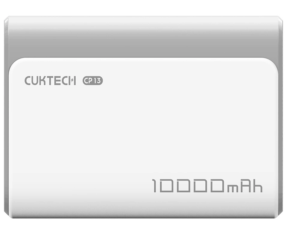 Ekstern batteri Cuktech CP13, 10000mAh, 30W, QC + PD, 1 x USB-A - 1 x USB-C, Grå