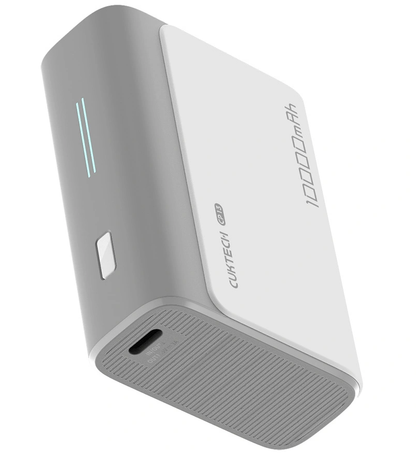 Ekstern batteri Cuktech CP13, 10000mAh, 30W, QC + PD, 1 x USB-A - 1 x USB-C, Grå