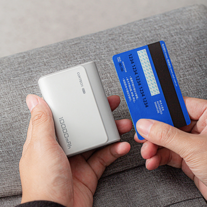 Ekstern batteri Cuktech CP13, 10000mAh, 30W, QC + PD, 1 x USB-A - 1 x USB-C, Grå