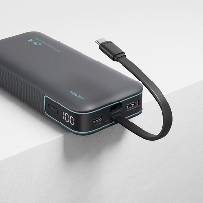 Ekstern batteri Cuktech LPB200N, 20000mAh, 40W, QC + PD, 1 x USB-A - 2 x USB-C, Svart