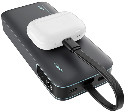 Ekstern batteri Cuktech LPB200N, 20000mAh, 40W, QC + PD, 1 x USB-A - 2 x USB-C, Svart