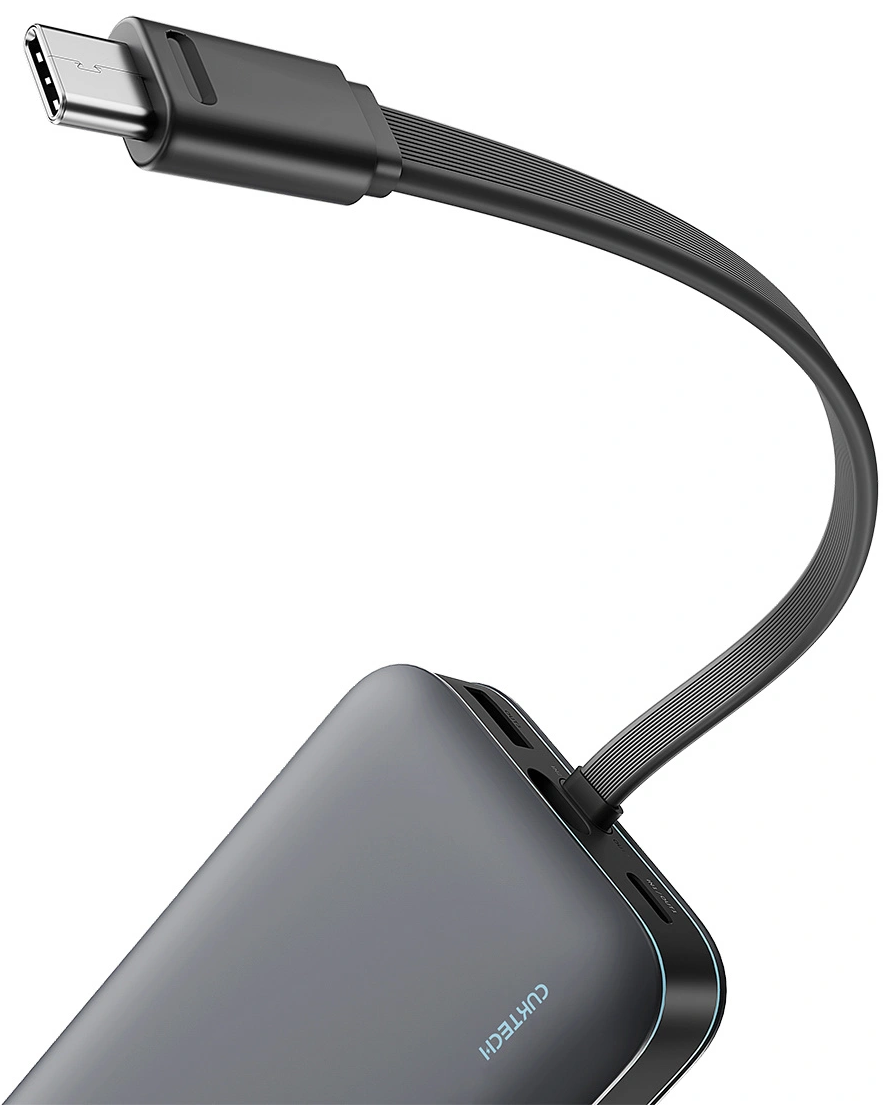 Ekstern batteri Cuktech LPB200N, 20000mAh, 40W, QC + PD, 1 x USB-A - 2 x USB-C, Svart