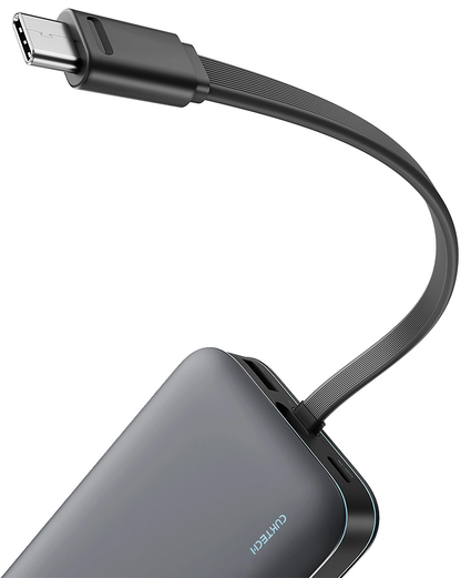 Ekstern batteri Cuktech LPB200N, 20000mAh, 40W, QC + PD, 1 x USB-A - 2 x USB-C, Svart