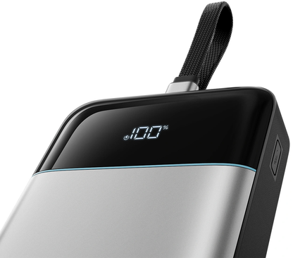 Ekstern batteri Cuktech LPB252N, 25000mAh, 120W, QC + PD, 1 x USB-A - 2 x USB-C, Grå