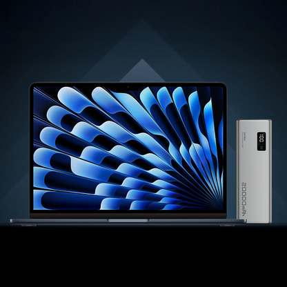 Ekstern Batteri Cuktech P+ No.15, 20000mAh, 150W, QC + PD, 1 x USB-A - 2 x USB-C, Grå CUKPB200GLBK