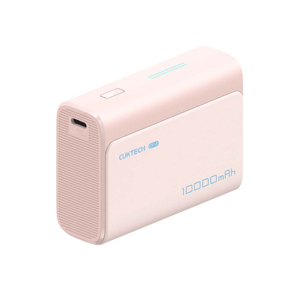 Ekstern batteri Cuktech CP13, 10000mAh, 30W, QC + PD, 1 x USB-A - 1 x USB-C, Rosa CUK0PB100DPK